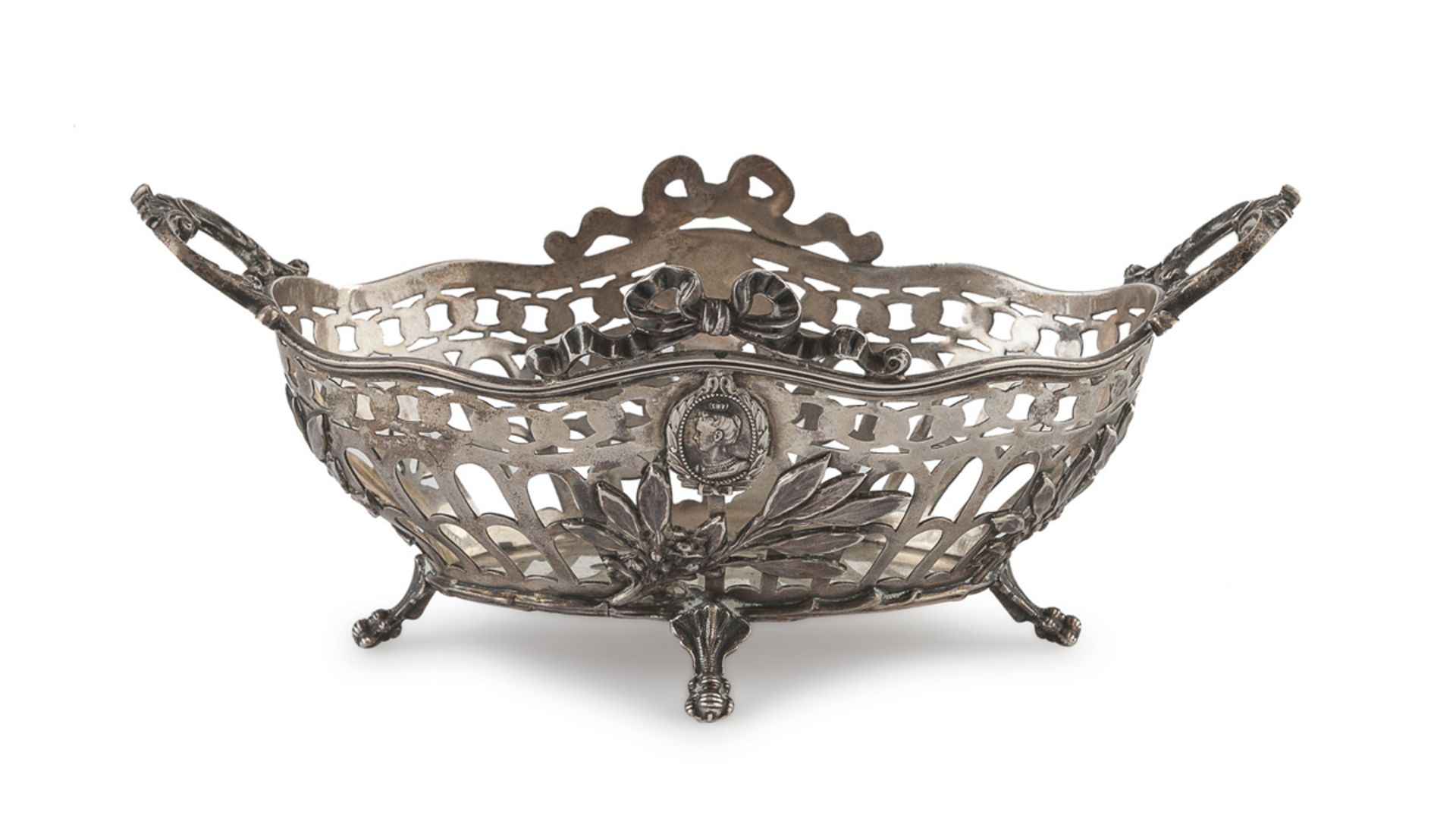 SILVER BASKET - PUNCH HOLLAND 19TH CENTURY