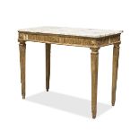 SMALL CONSOLE IN GILTWOOD - CENTRAL ITALY LUIGI XVI PERIOD