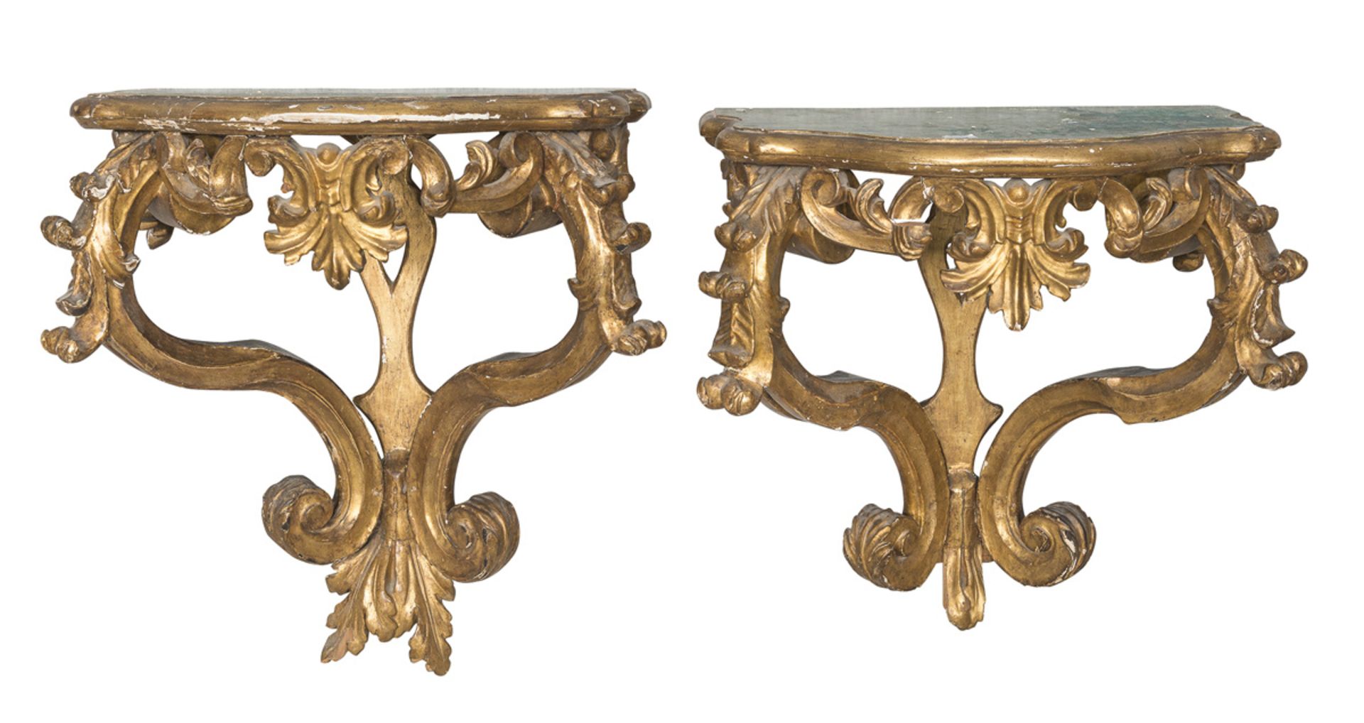 Pair of Small CONSOLES Da you Seem - CENTRAL ITALY 18TH CENTURY