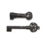 TWO KEYS IN IRON - ROMANESQUE PERIOD