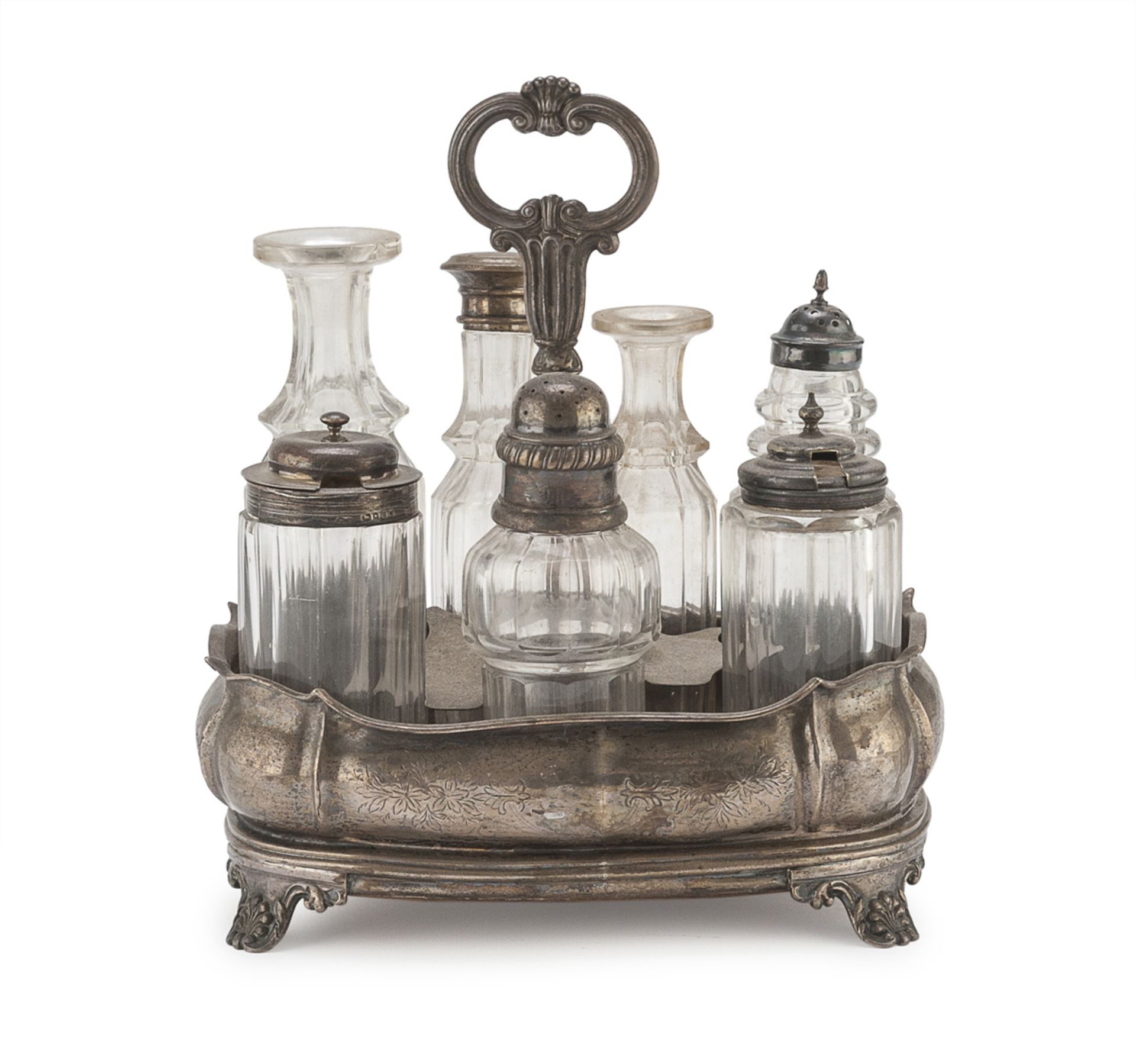 SILVER OIL-CRUET - LONDON 1836