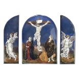 TRIPTYCH OF ENAMELS - LIMOGES 19TH CENTURY