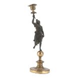 CANDLESTICK IN BRONZE - 19TH CENTURY