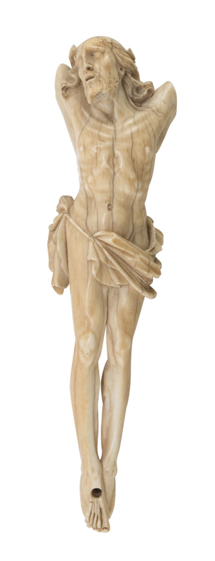 SMALL TORSO OF CHRIST IN IVORY - 18TH CENTURY