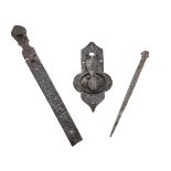 TWO LOCKS AND A NAIL - 16TH-17TH CENTURY