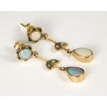 OPAL EARRINGS.