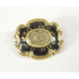 MOURNING BROOCH.