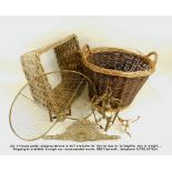 WICKER BASKET ETC.