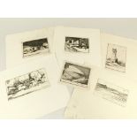 OLIVE MUDIE-COOKE WWI LITHOGRAPHS.