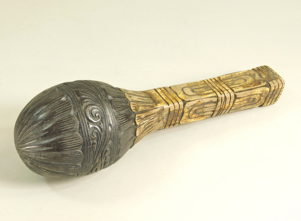 CARVED RATTLE.