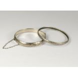 SILVER BANGLES.