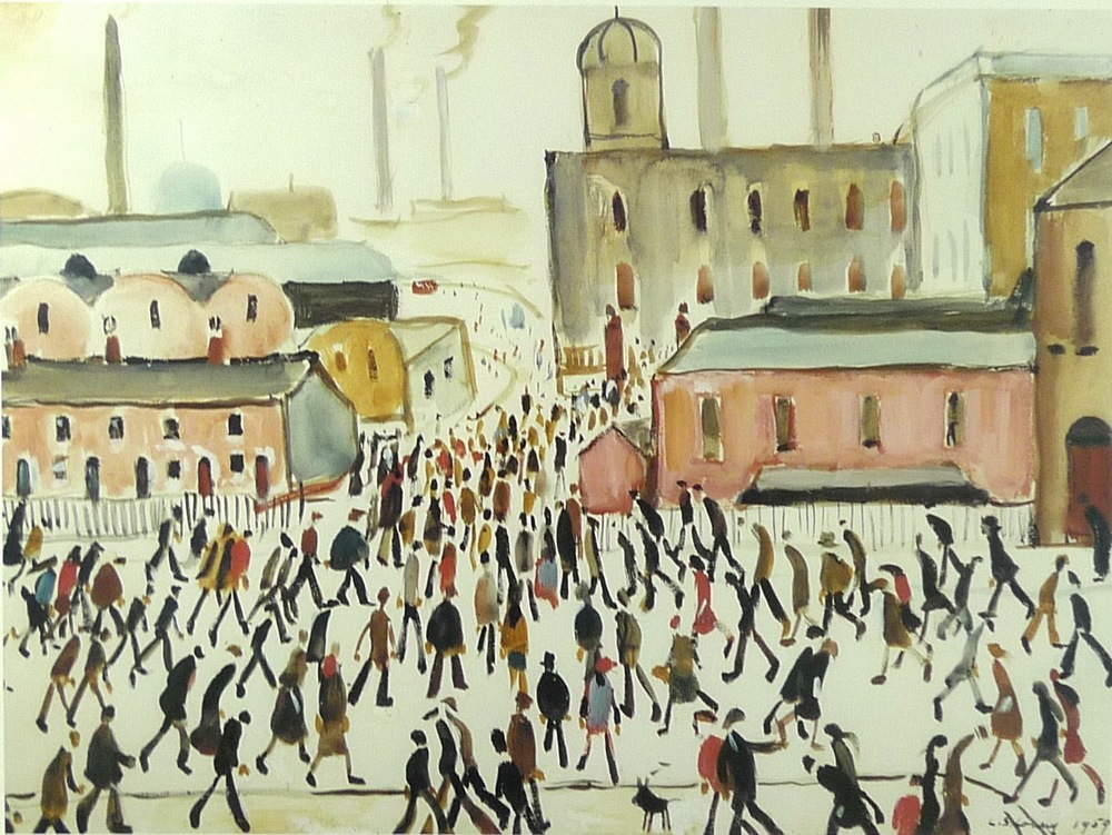 After Laurence Stephen Lowry (British, 1887-1976): 'Going to Work', limited edition print, 481/850,