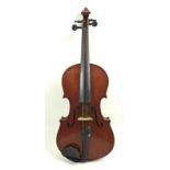 A late 19th century violin,