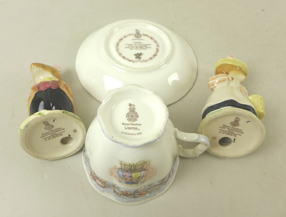 A group of nine Royal Doulton figurines, modelled as Alice, HN2158, And So To Bed, Childhood Days, - Image 9 of 9