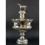 An impressive Victorian silver trophy,