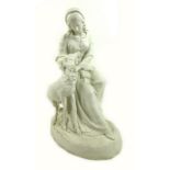 A Victorian Copeland parian figure, modelled as 'Marion of Rylstone',