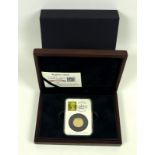 An Elizabeth II 2014 gold sovereign, DateStamp edition with first class stamp,