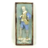 A Wayte & Ridge, Longton, majolica plaque, circa 1870,