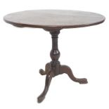 A Victorian mahogany tea table,