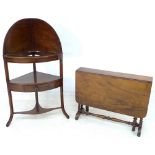 A Regency mahogany wash stand, 66 by 47 by 122cm high,