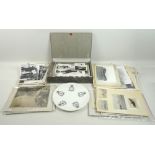A collection of WWII RAF photographs including reconnaissance photographs of French ports,