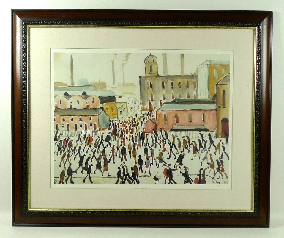 After Laurence Stephen Lowry (British, 1887-1976): 'Going to Work', limited edition print, 481/850, - Image 2 of 4