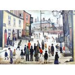 After Laurence Stephen Lowry (British, 1887-1976): 'A Procession', published by The Medici Society,