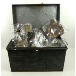 A large group of WWI items including water bottles, revolvers, a pocket type revolver,
