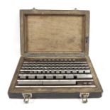 A 20th century engineering steel gauge block set, possibly by C.E.J.