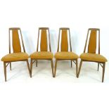 A set of four Danish dining chairs, by Koefoeds Hornslet, designed by Niels Koefoeds,