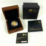 An Elizabeth II 2013 gold proof sovereign, Royal Mint Issue, No 3462,