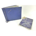 A stamp album dating from the 1940's containing a variety of World stamps, including China,