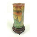 An Art Deco Royal Worcester Crown Ware lustre vase, circa 1925,