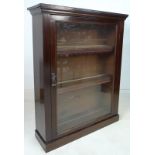 An early / mid 20th century mahogany display cabinet,