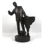 Nicholas Dimbleby (British, b. 1946): 'Duke Ellington, Maquette for Soho Square, 4/50', a bronze