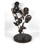 Paul Douglas Wegner (American, b. 1950): 'Jazz Quartet', a bronze figural sculpture of four jazz