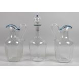 A Barovier & Toso Murano glass drinks serving set, circa 1950, comprising decanter and stopper and