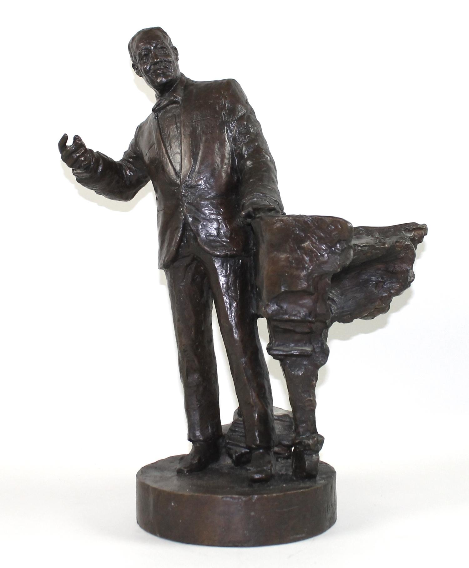 Nicholas Dimbleby (British, b. 1946): 'Duke Ellington, Maquette for Soho Square, 1:XX '98', a bronze