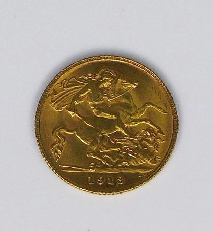 A George V gold half sovereign, 1918. - Image 2 of 2