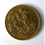 An Edward VII gold sovereign, 1903, Sydney, Australia, mint.