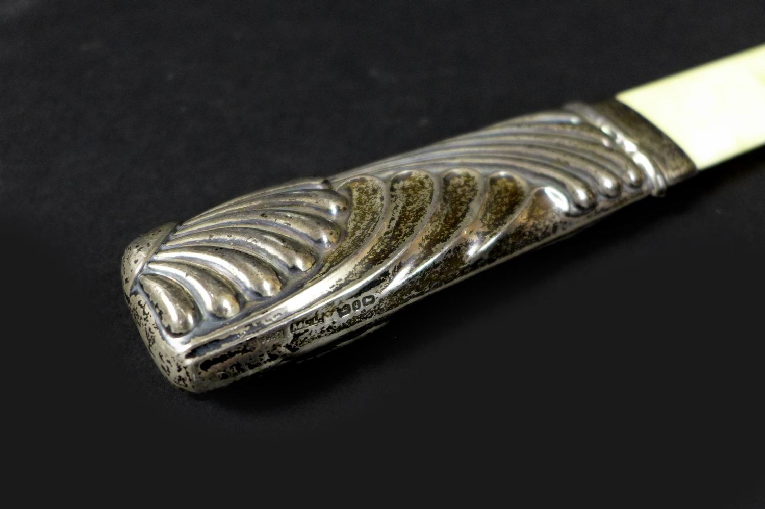 A silver punch or toddy ladle inset with an 1800 George III coin, possibly a third Guinea, fitted to - Image 6 of 7