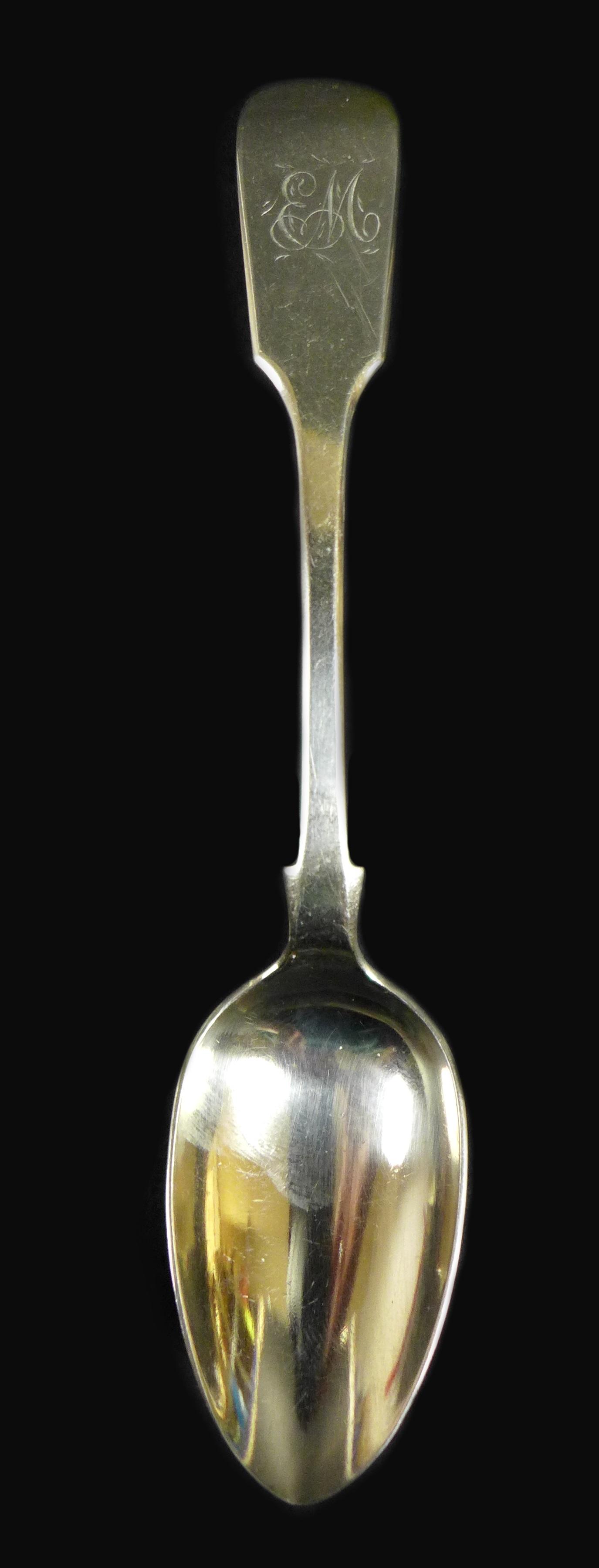 A group of silver, including a Georgian teaspoon, Peter & William Bateman, London 1812, and nine - Image 4 of 8