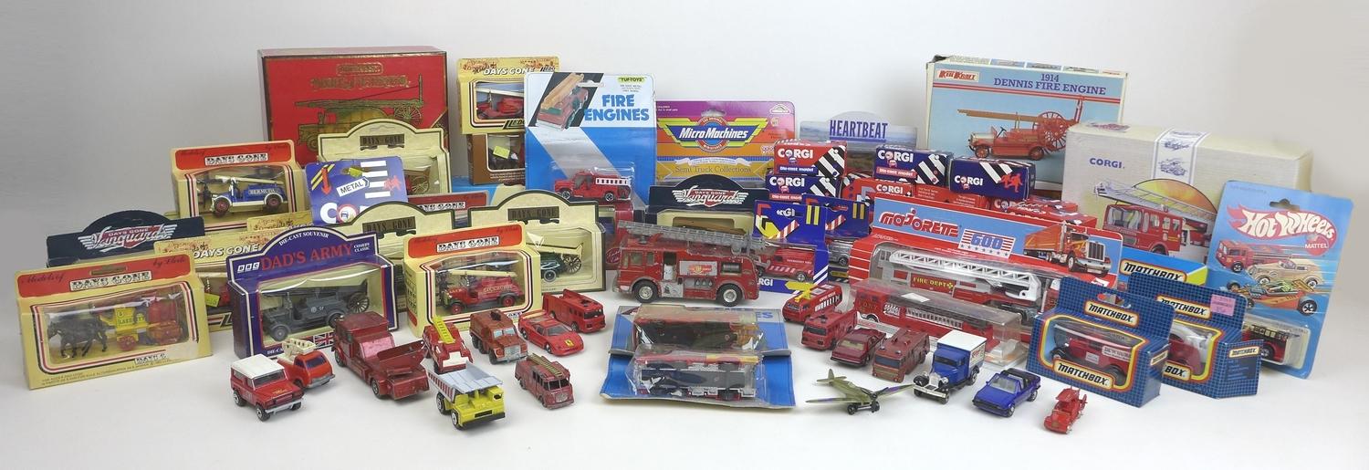 A group of over seventy late 20th century die-cast Corgi, Matchbox and other models, including Corgi