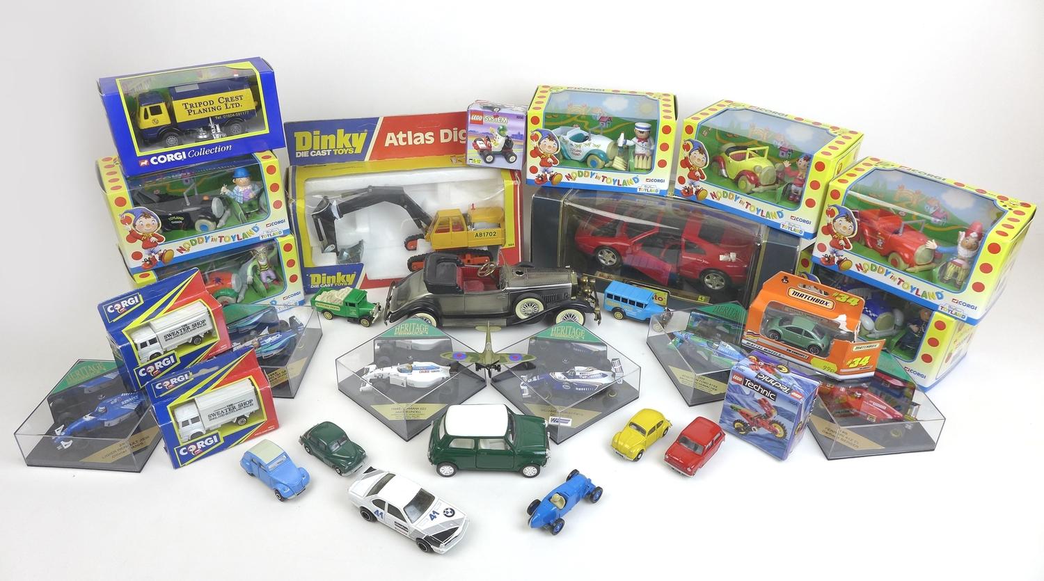 A group of thirty-one Corgi and other die-cast model toys, including six Corgi Noddy vehicles,