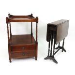 A reproduction Regency style mahogany wh