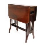 An Edwardian mahogany satinwood crossban