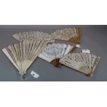A group of assorted 19/20th century fans,