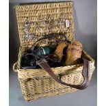 Polo interest; a large box of tack and saddles, (qty).