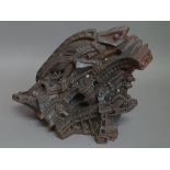 'Industrial Evolution' composite metal chameleon, signed 'MORAN 95', limited edition 82/950,