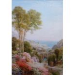 Ebenezer Wake Cook (1843-1926), View at Vetri, Bay of Salerno, watercolour, signed, 57cm x 39cm.